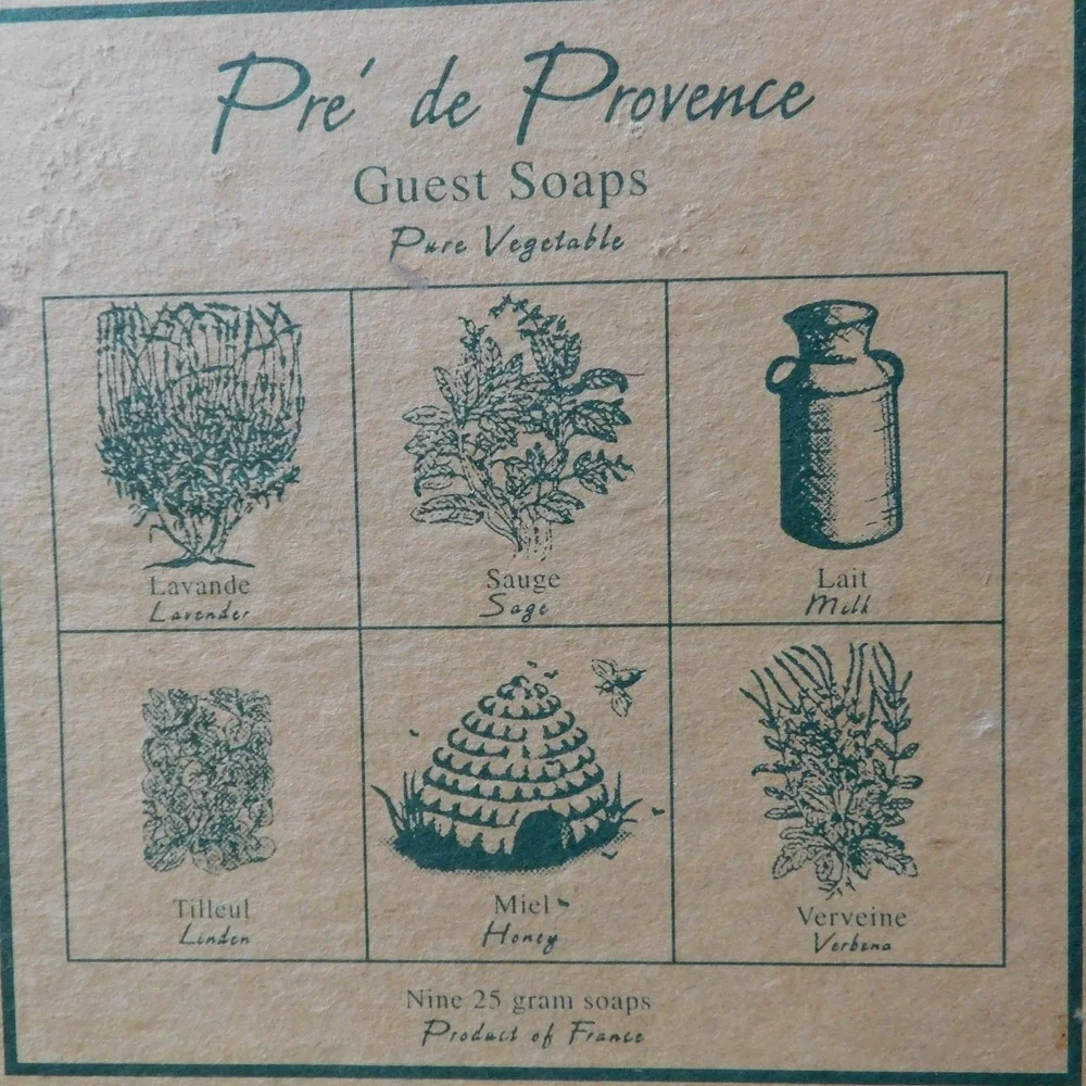 New Pre de Provence Guest Soaps Vegetable Set of‎ 9 Soaps of 25 g each France